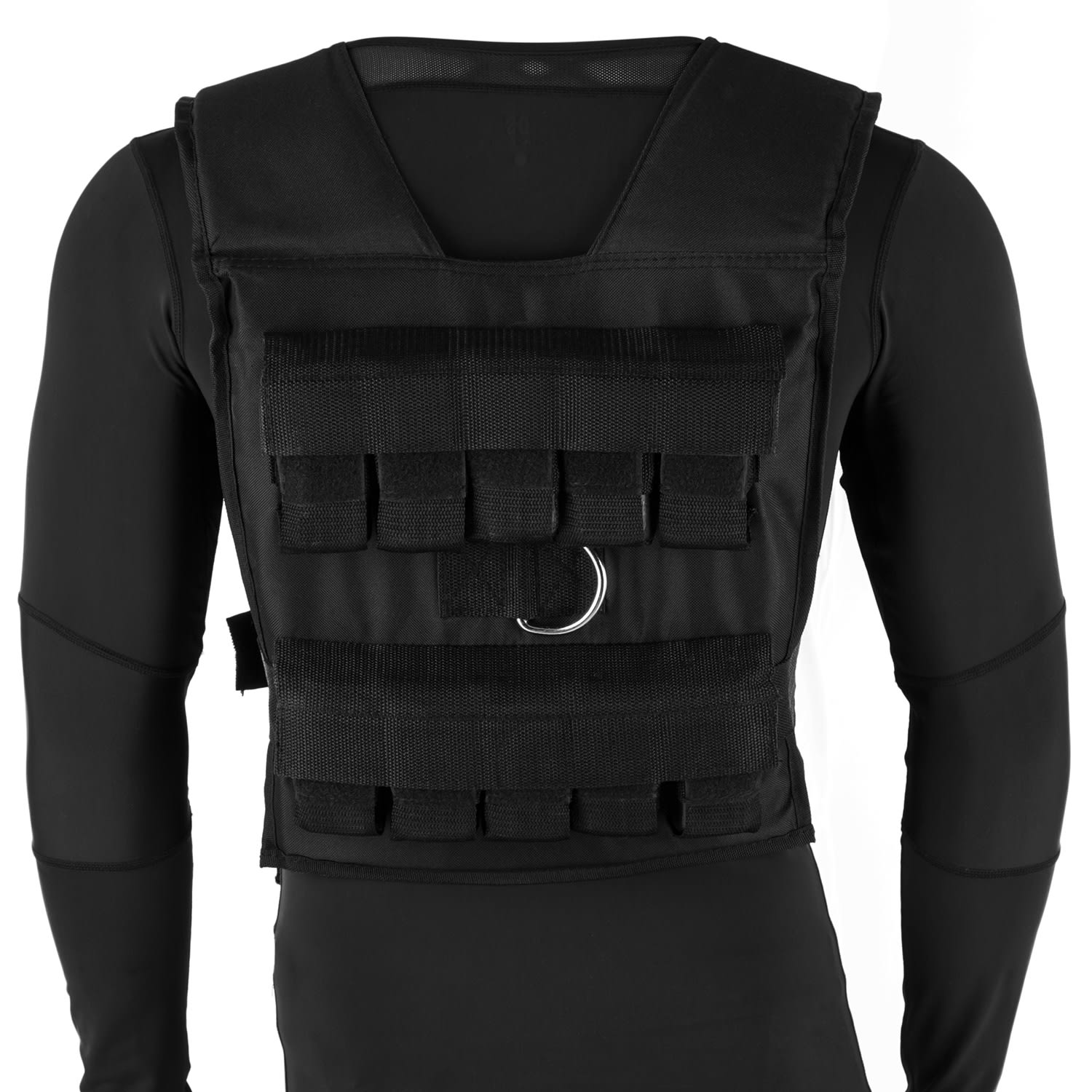 Capital Sports Monstervest, záťažová vesta, 20 kg, kovové závažia, čierna – Obrázok 4