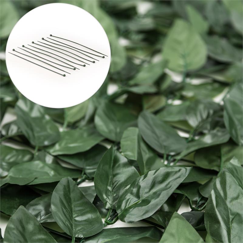 Blumfeldt Fency Dark Leaf, zástena, ochrana pred pozorovaním, ochrana pred vetrom, 300 x 100 cm, buk, tmavozelená – Obrázok 2