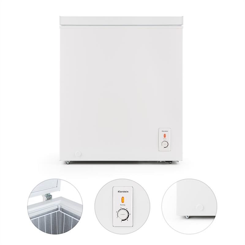 Klarstein Iceblokk, biela, mraziaci box, mraznička, 145 l, 188 kWh/a, A+ – Obrázok 2