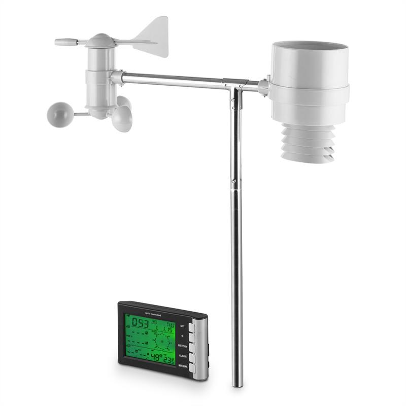 OneConcept Montgolfier, meteostanica, bezdrôtová, dosah do 100 m, LCD displej – Obrázok 4