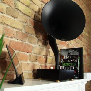 Auna Tonal, horn reproduktor, bluetooth, AUX, hliníkový lievik, drevená skriňa