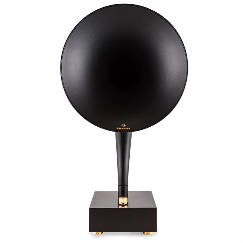 Auna Tonal, horn reproduktor, bluetooth, AUX, hliníkový lievik, drevená skriňa – Obrázok 3