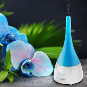 Klarstein Etheria, aromatický difuzér, zvlhčovač vzduchu, LED, ultrazvuk, tyrkysová/biela