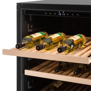 Klarstein Botella 120S, chladnička na víno, 270 litrov, ušľachtilá oceľ, LED