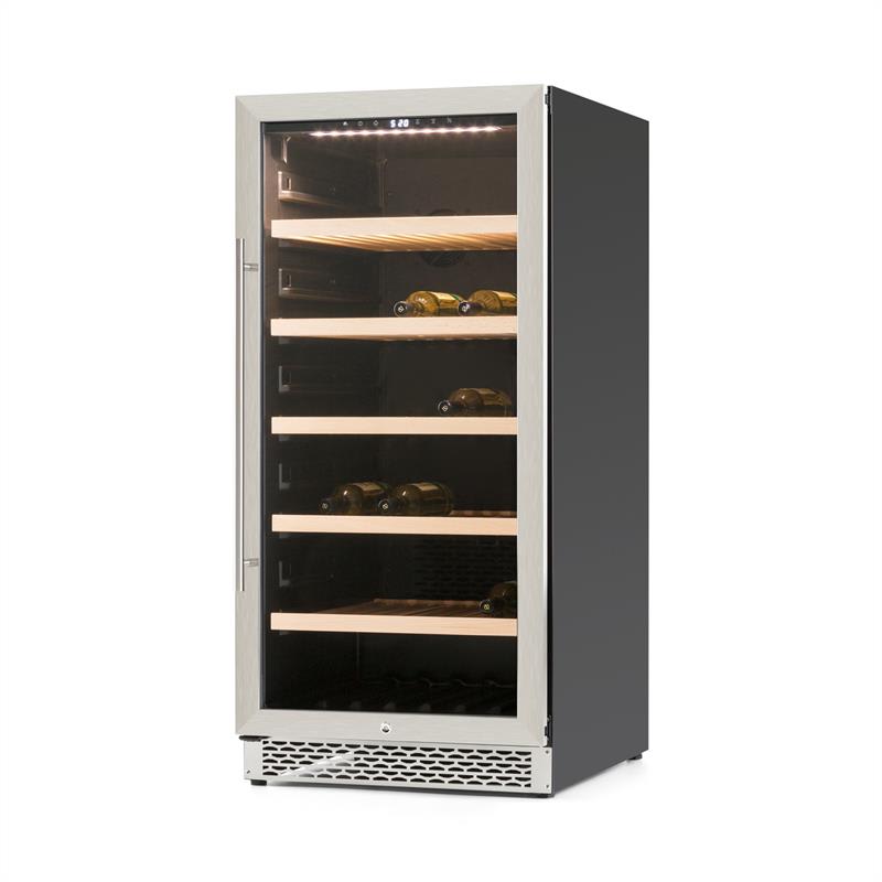 Klarstein Botella 120S, chladnička na víno, 270 litrov, ušľachtilá oceľ, LED – Obrázok 3