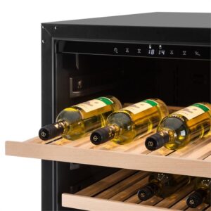 Klarstein Botella 120D, chladnička na víno, 270 litrov, ušľachtilá oceľ, LED