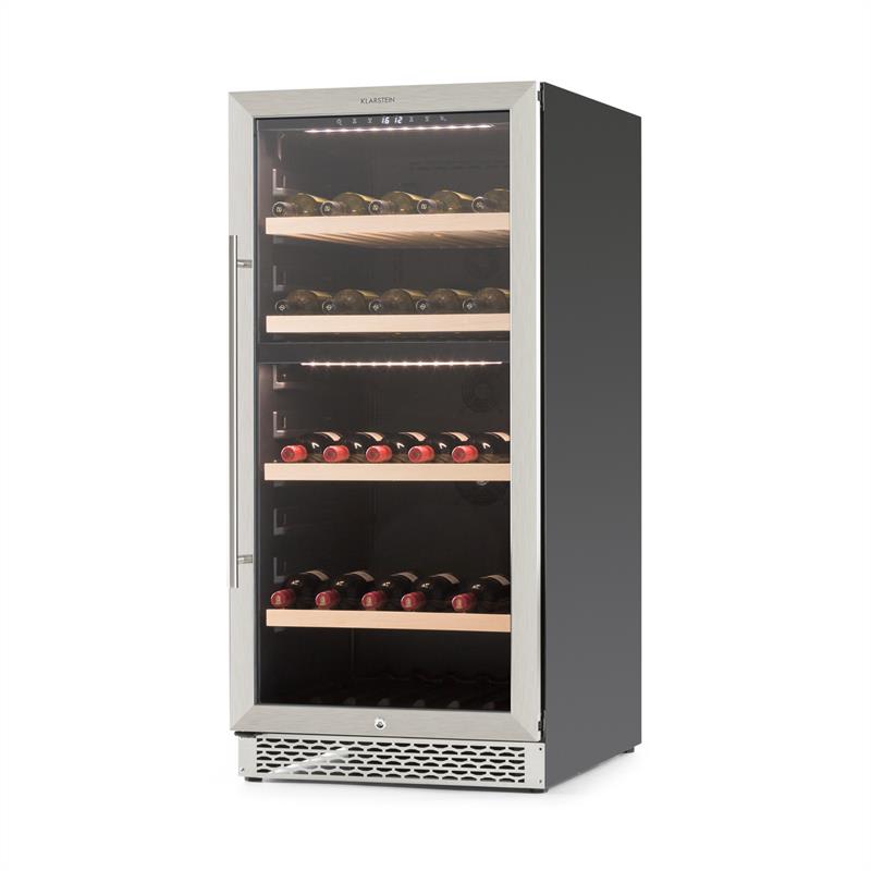 Klarstein Botella 120D, chladnička na víno, 270 litrov, ušľachtilá oceľ, LED – Obrázok 4