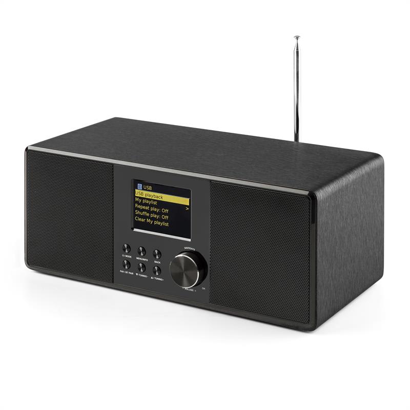 Auna Connect 120, internetové rádio, bluetooth, WLAN, DAB/DAB+, FM, RDS, USB, AUX – Obrázok 4