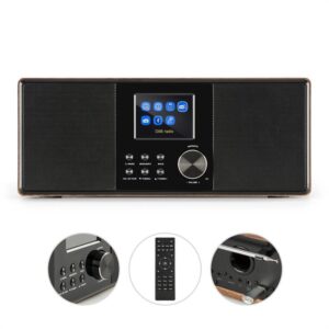 Auna Connect 120, internetové rádio, bluetooth, WLAN, DAB/DAB+, FM, RDS, USB, AUX