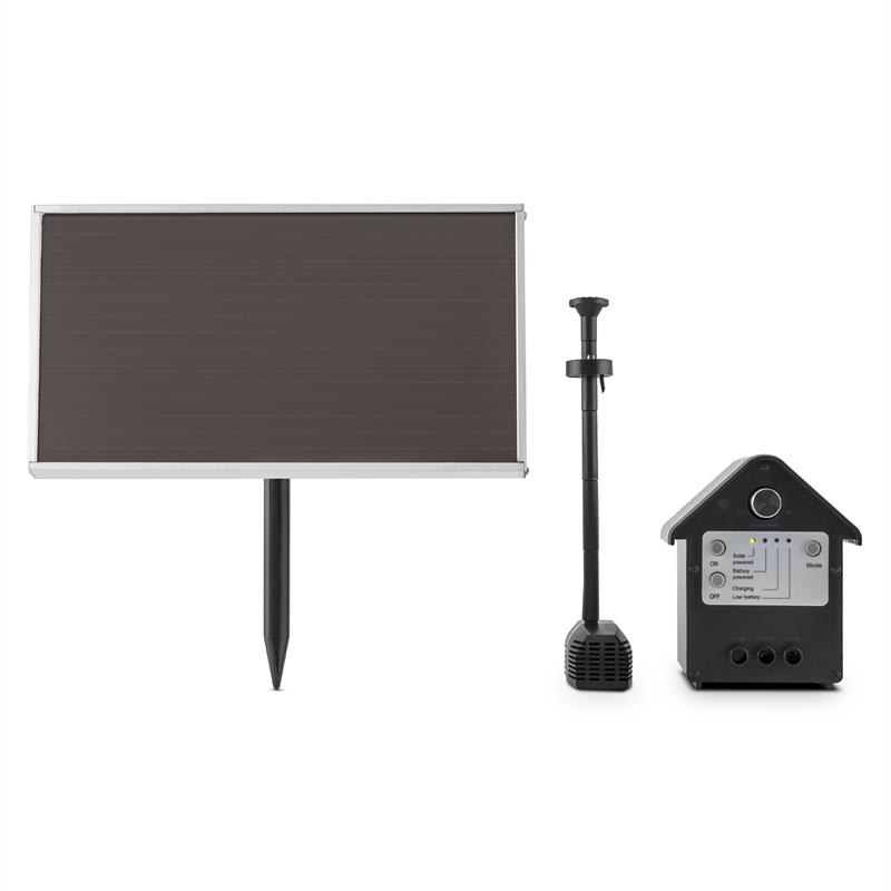 Blumfeldt Wasserwerk 250, vodné čerpadlo, solárne, fontána, 250 l/h, LED, akumulátor – Obrázok 3
