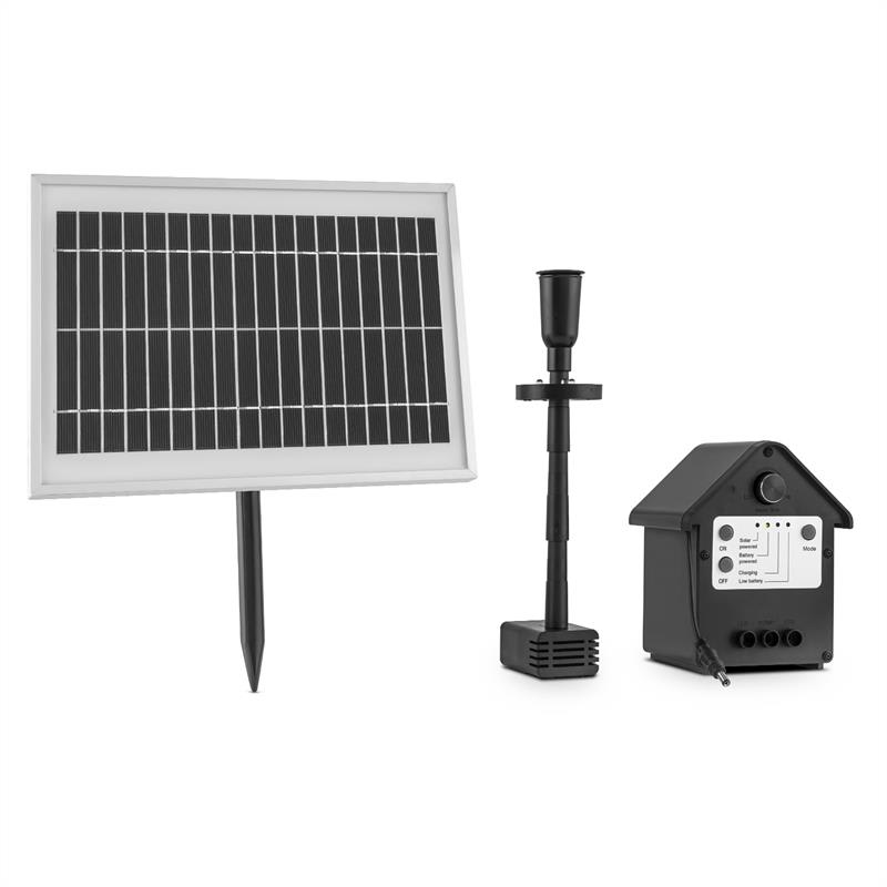 Blumfeldt Wasserwerk 500, vodné čerpadlo, solárne, fontána, 500 l/h, LED, akumulátor – Obrázok 3