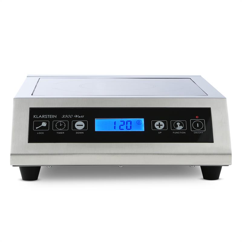 Klarstein Induuk indukčná varná platňa Ø 22 cm 500-3500 W Catering ušľachtilá oceľ
