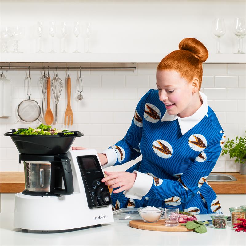 Klarstein Kitchen Hero 9-in-1, čierny, 2 l, 600/1300 W, tepelný kuchynský robot – Obrázok 3
