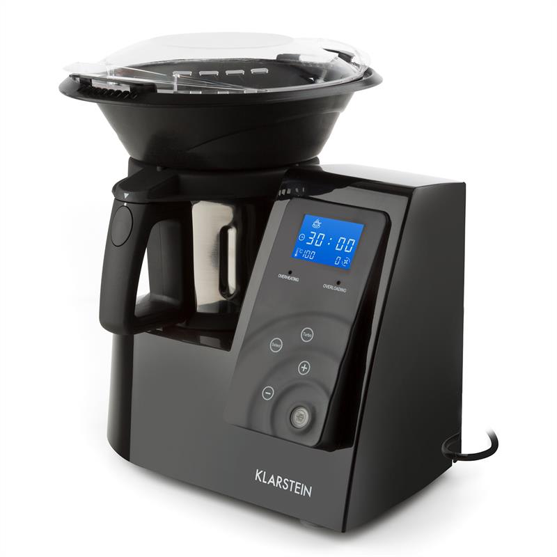 Klarstein Kitchen Hero 9-in-1, čierny, 2 l, 600/1300 W, tepelný kuchynský robot – Obrázok 4