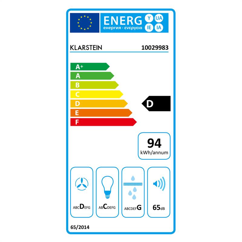 Klarstein Garcon, odsávač pár, ušľachtilá oceľ, 90 cm, 590 m³/h, sklo, LED, s voľným priestorom pre hlavu