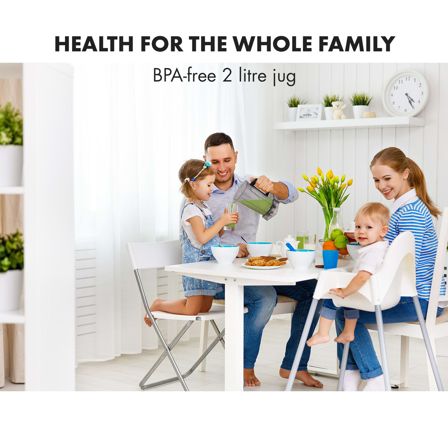 Klarstein Herakles 3G, stolný mixér, príprava polievok, 1500 W, 2, PS, 2 l, bez BPA – Obrázok 5