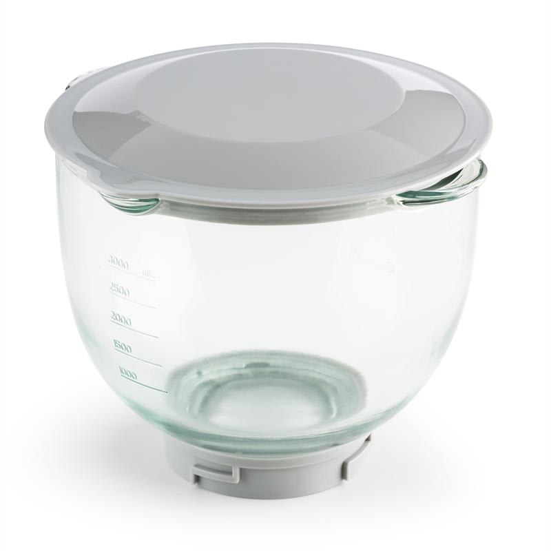 Klarstein Allegra Rossa, červený, kuchynský robot, 800 W, 3 l, sklenená misa – Obrázok 3