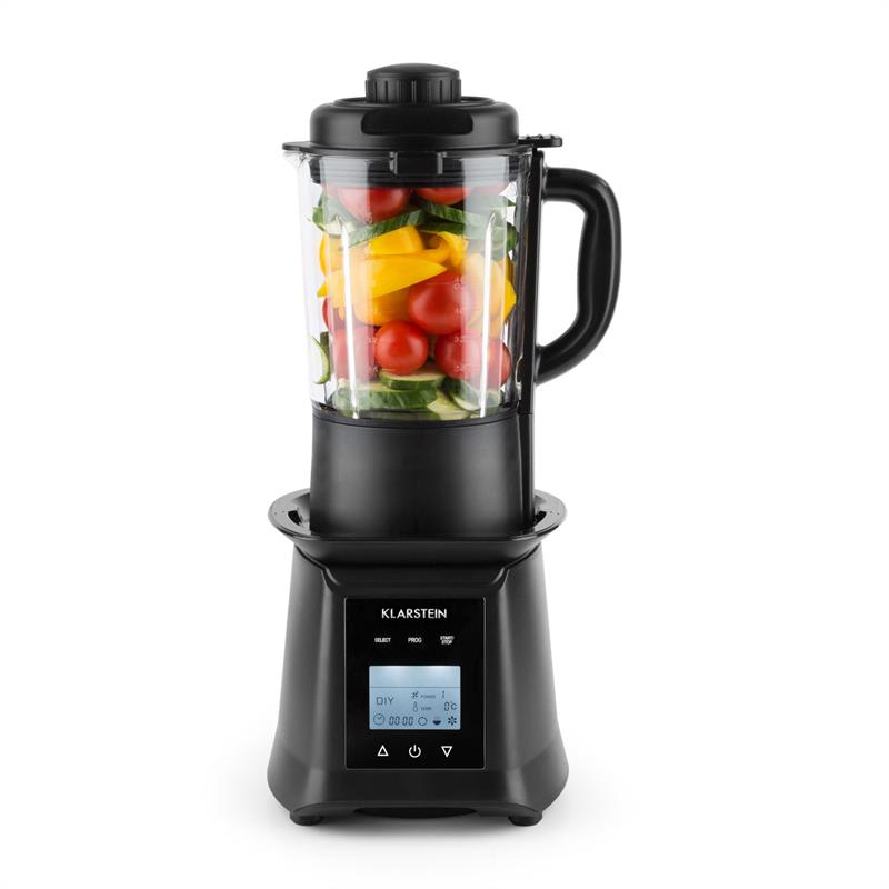 Klarstein Herakles Heat polievkový mixér, 1300W/1,7PS 900W, 1,75l, BPA-free, sklo, čierny – Obrázok 2