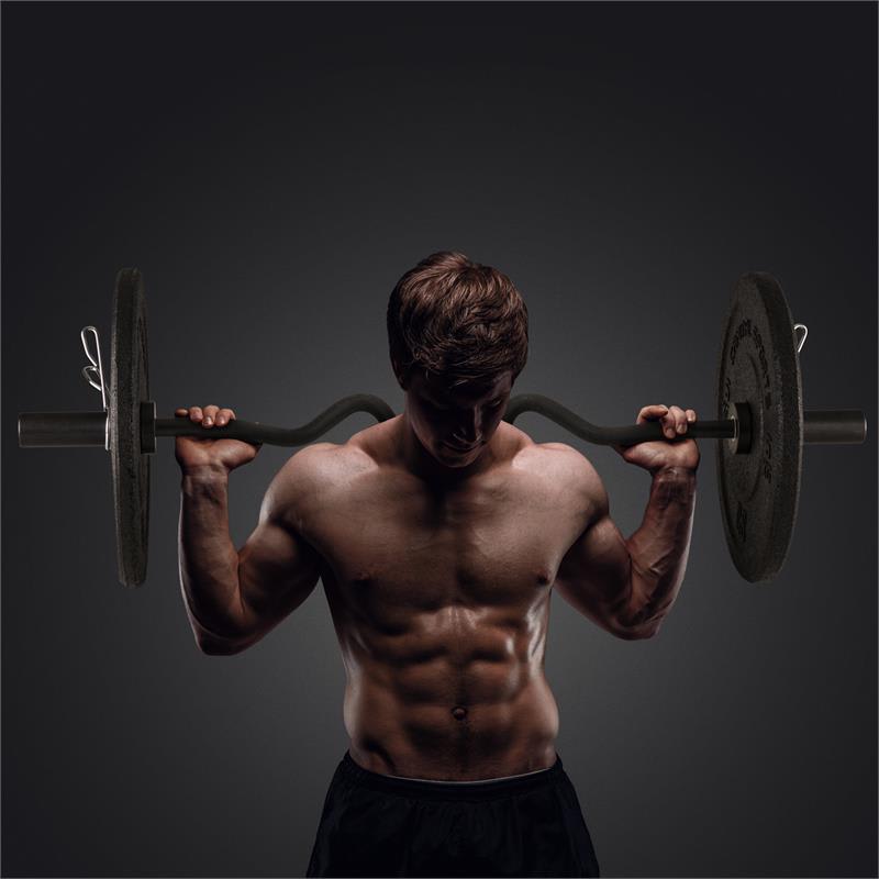 Capital Sports Accretor 120 SC Supercurl Bar, lomená činková os, 120 cm, 50 mm, max. 272 kg, oceľ, čierna
