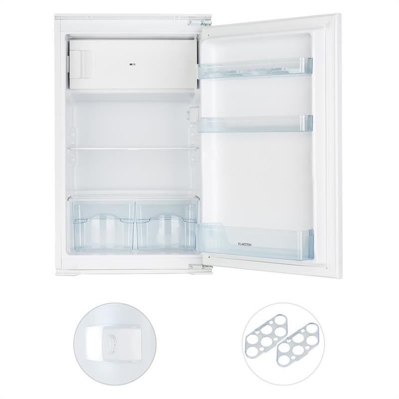 Klarstein Coolzone 120, vstavaná chladnička, A+, 105 l, mraziaci box 15 l, 54 x 88 x 55 cm – Obrázok 2