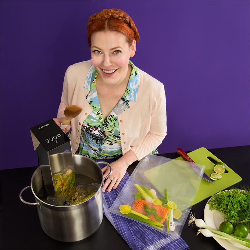 Klarstein Tastemaker Compact, vákuové varenie, Sous-Vide varič, ušľachtilá oceľ, 12 l/min. čerpadlo