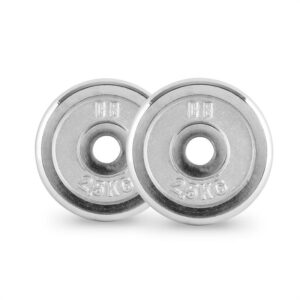 Capital Sports CP 2.5, závažie na činky, pár, 30 mm, 2,5 kg, pochrómované, leštené