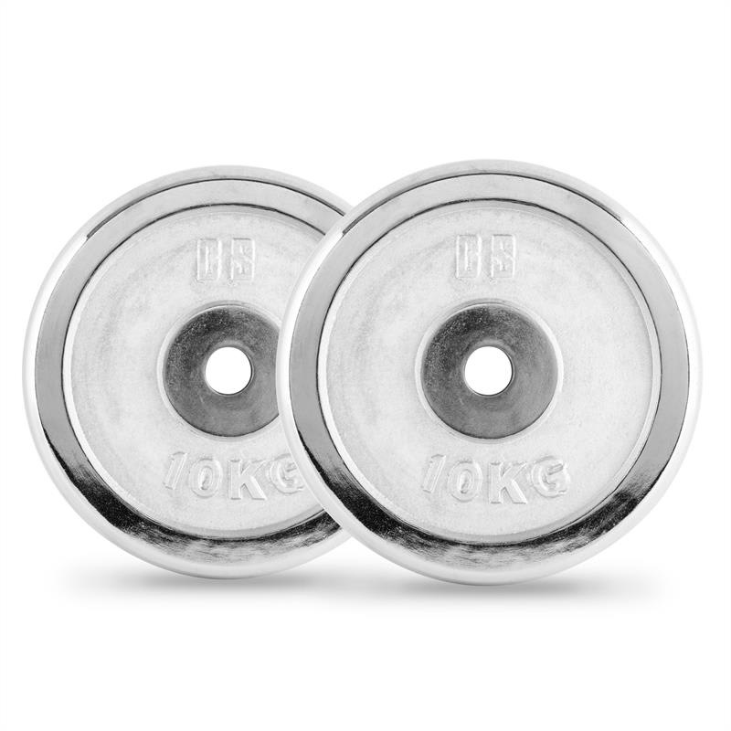 Capital Sports CP 10, závažie na činky, pár, 30 mm, 10 kg, pochrómované, leštené
