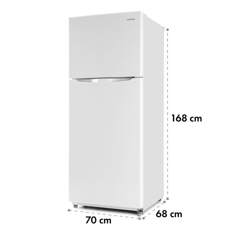 Klarstein Big Brother, biela, kombinácia chladničky s mrazničkou, 371 l, 281/90 l, A+ – Obrázok 3