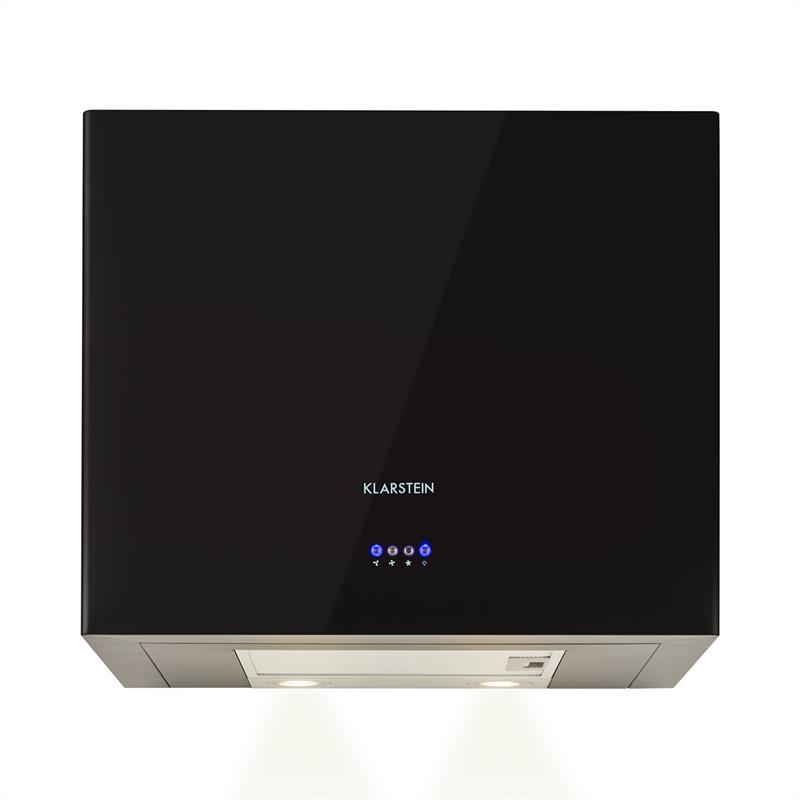 Klarstein Cuboo, čierny, digestor, 60 cm, 340 m³/h – Obrázok 2