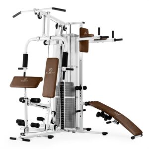 KLARFIT Ultimate Gym 5000, multifunkčná posilňovacia stanica, biela