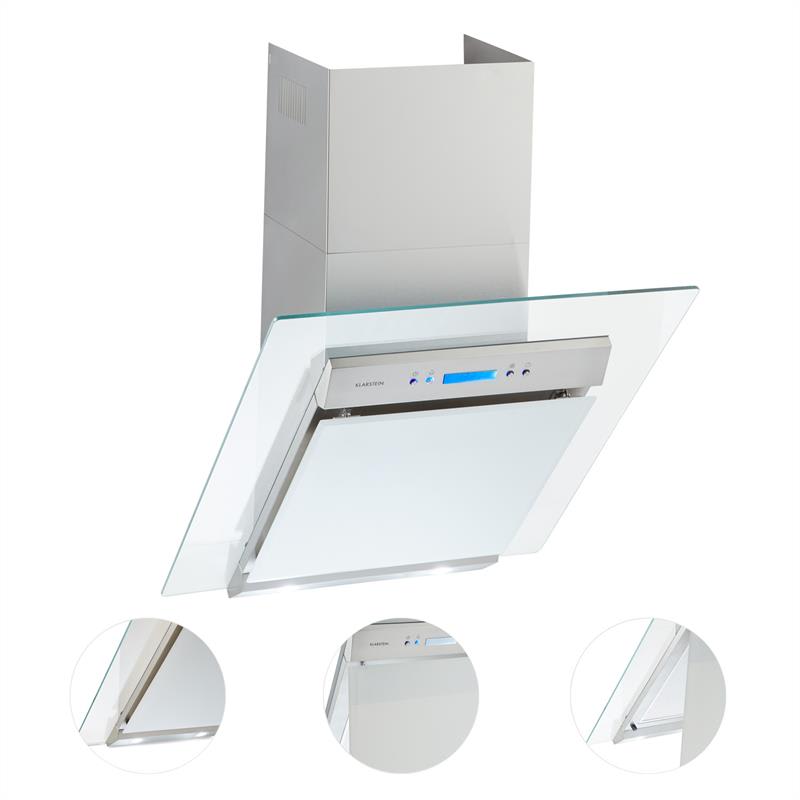 Klarstein Skycook, sklo, digestor, 60 cm, 640 m³/h, trieda A, ušľachtilá oceľ – Obrázok 3