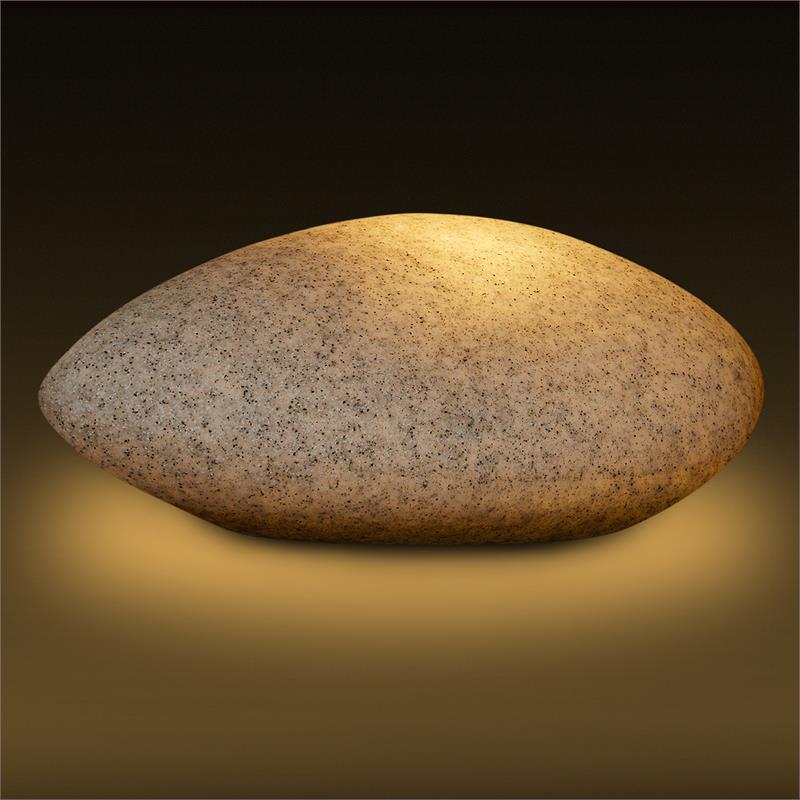 Lightcraft Shiny Nugget, záhradné svietidlo, vo forme kameňa, vonkajšia lampa, granit