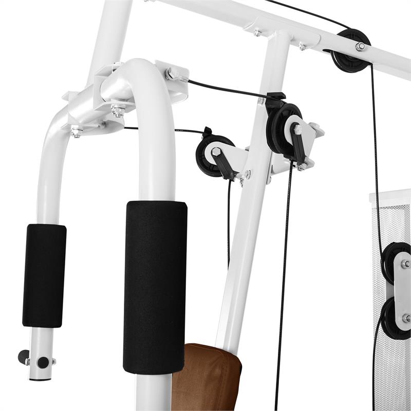 KLARFIT Ultimate Gym 3000, multifunkčná posilňovacia stanica, biela – Obrázok 3
