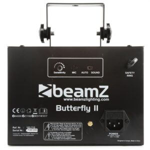 Beamz Butterfly II LED Mini Derby 6x3W, RGBAWP, IR