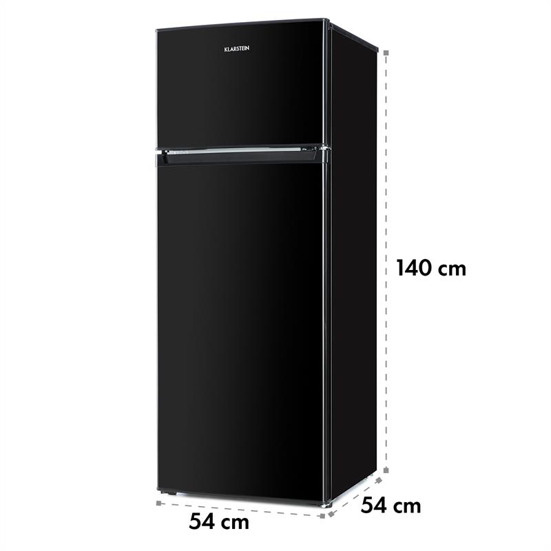 Klarstein Height Cool Black, čierna, kombinácia chladničky s mrazničkou, 171/41 l, 2-dverová, A++ – Obrázok 3