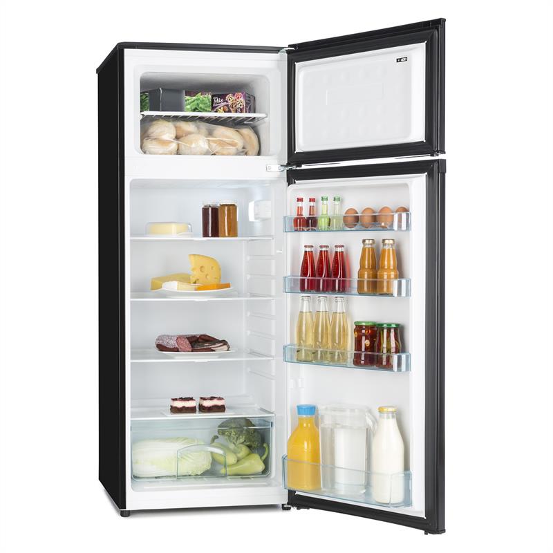 Klarstein Height Cool Black, čierna, kombinácia chladničky s mrazničkou, 171/41 l, 2-dverová, A++ – Obrázok 4