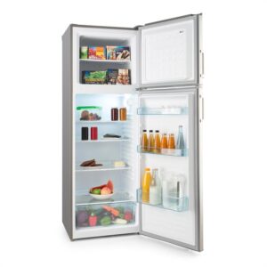 Klarstein Height Cool C, ušľachtilá oceľ, kombinácia chladničky s mrazničkou, 234/77 l, 2-dverová, A++