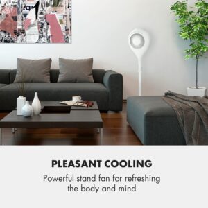 Klarstein Airflex 360°, stojanový ventilátor, senzor tela, 65 W, diaľkový ovládač, biely
