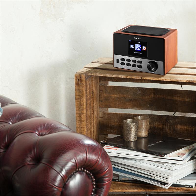 Auna Connect 90 WD, internetové rádio, WLAN, AUX, 3,2" TFT farebný displej, linkový výstup