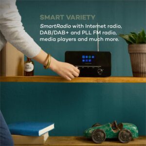 Auna Connect 150 WH 2.1 Internetradio Mediaplayer WiFi LAN USB DAB+ FM RDS AUX