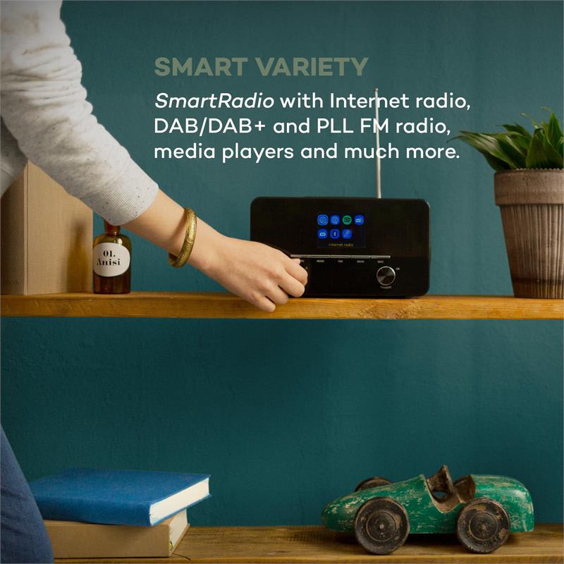 Auna Connect 150 WH 2.1 Internetradio Mediaplayer WiFi LAN USB DAB+ FM RDS AUX