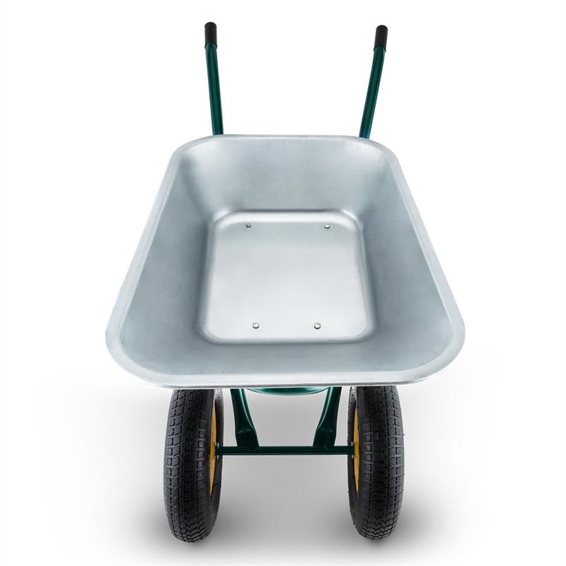 Waldbeck Heavyload, fúrik, 120 l, 320 kg, 2-kolieskový, oceľ, zelený