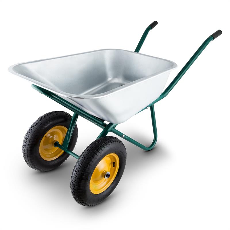 Waldbeck Heavyload, fúrik, 120 l, 320 kg, 2-kolieskový, oceľ, zelený – Obrázok 4