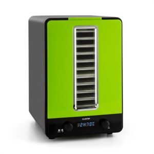 Klarstein Fruitcube, čierna/zelená, sušička, 550 W, 10 poschodí, dehydrátor