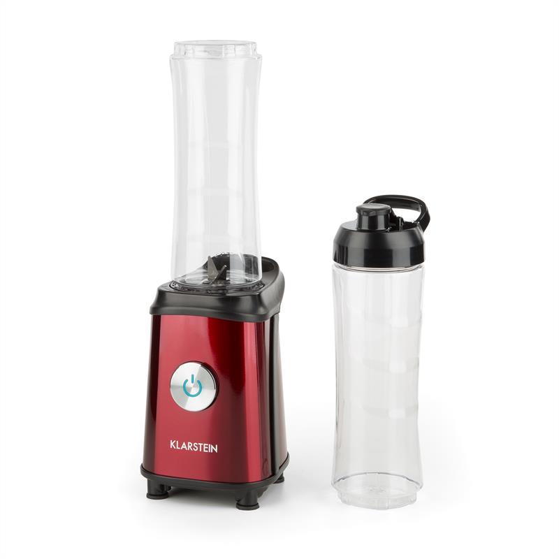 Klarstein Tuttifrutti, červený, mini mixér, 350 W, 800 ml, krížové čepele, bez BPA – Obrázok 4