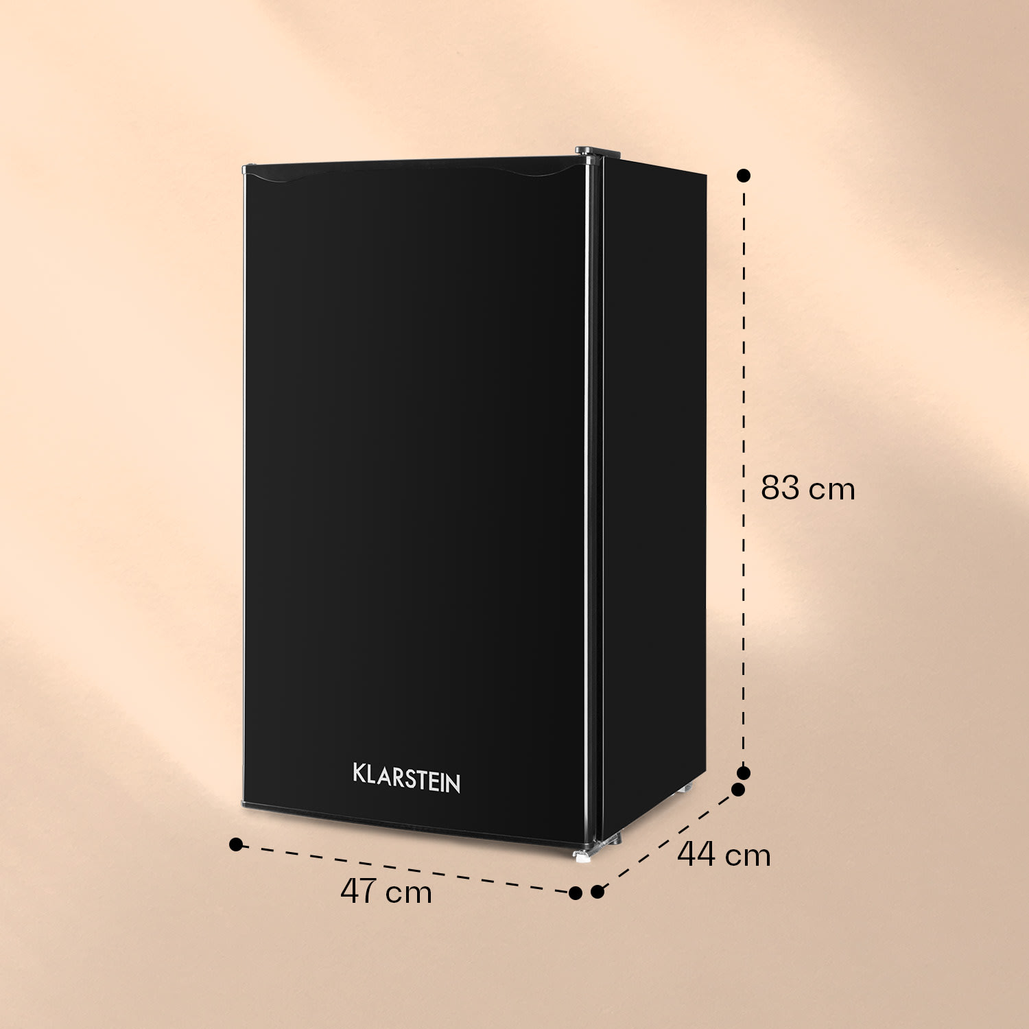 Klarstein Alleinversorger, chladnička, 91 l, energet. trieda F, 2 poschodia mraziaceho priečinku, čierna – Obrázok 4