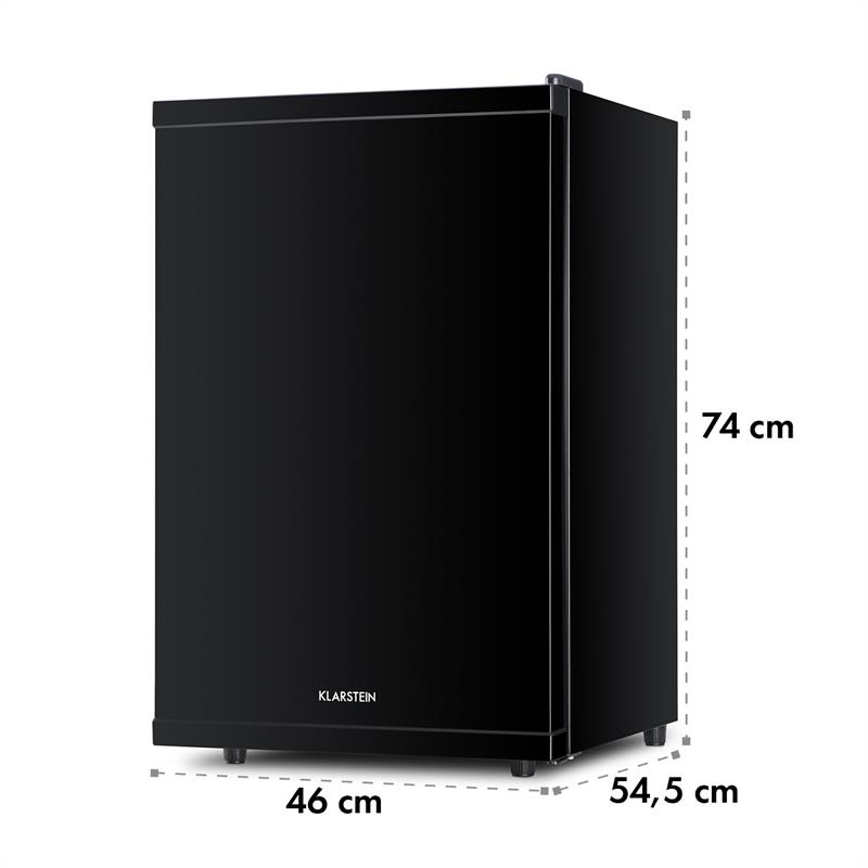 Klarstein Beerbauch chladnička minibar, 65 l, trieda A, čierna – Obrázok 2