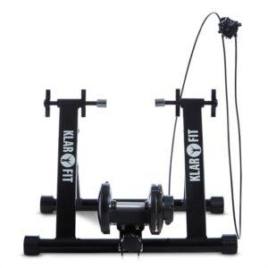 KLARFIT Tourek, čierny, bicykel, rotopéd, domáci trenažér, 26/28 palcov, 100 kg, oceľ