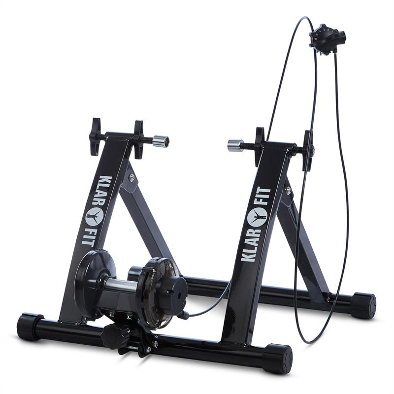 KLARFIT Tourek, čierny, bicykel, rotopéd, domáci trenažér, 26/28 palcov, 100 kg, oceľ – Obrázok 5