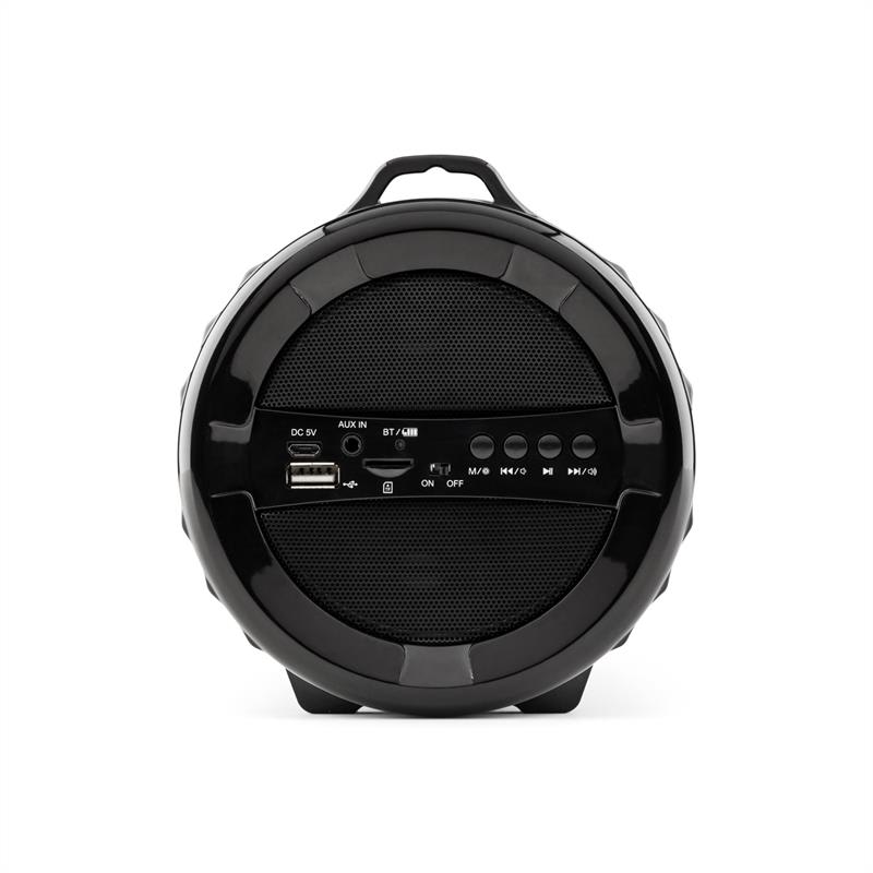 Auna Dr. Beat LED, 2.1 bluetooth reproduktor, akumulátor, viacfarebná LED, USB, SD, FM, AUX – Obrázok 5